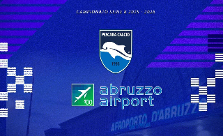 Abruzzo Airport “sleeve sponsor” del Pescara calcio per la stagione 2025-2026